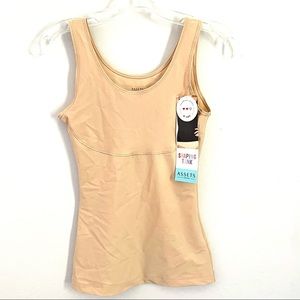 Assets Beige Shaping Tank Top Size Small